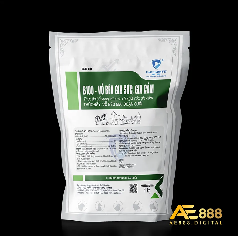 Sử dụng thuốc bổ b100 cho gà