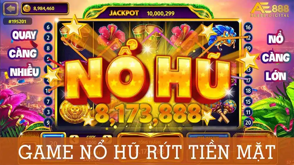 Trò chơi nổ hũ đổi tiền mặt hay còn gọi là game nổ hũ rút tiền, là loại hình cá cược trực tuyến cho phép người chơi đổi những phần thưởng thắng được từ trò chơi thành tiền mặt thật.