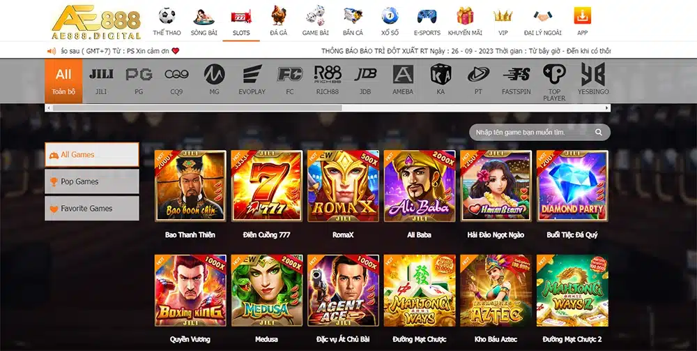 AE888 là cái tên quen thuộc đối với cộng đồng game thủ Việt. Đây được xem là cổng game nổ hũ lớn nhất hiện nay với hàng triệu lượt tải, hàng trăm nghìn người chơi đăng ký.