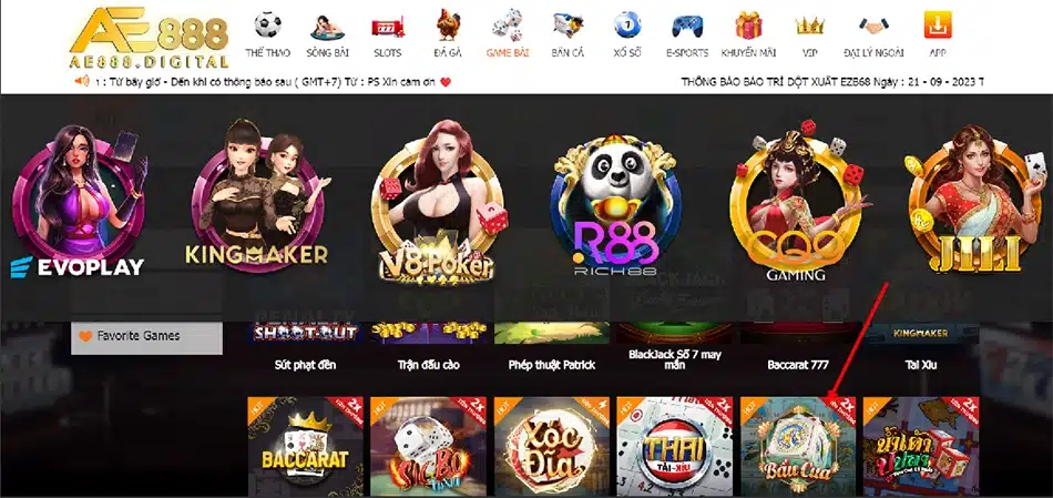 trải nghiệm bầu cua tôm cá tại ae888