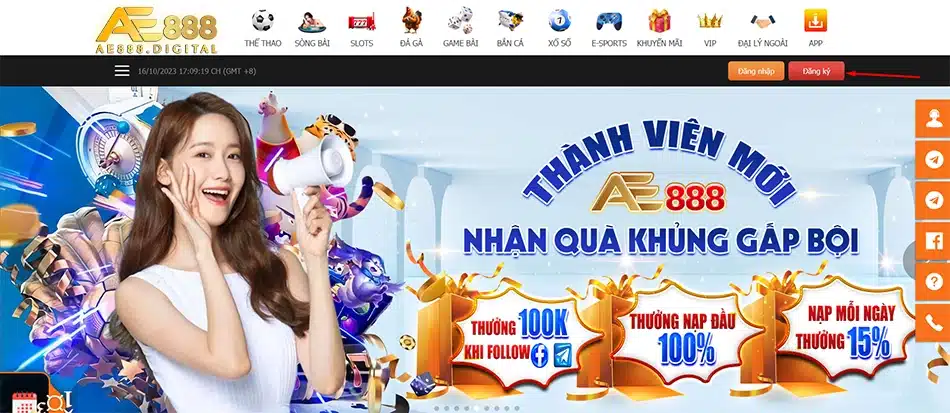 hướng dẫn đăng ký tài khoản tại ae888